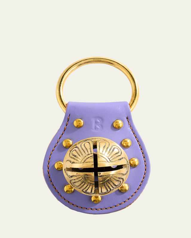 Studded Brass Bell Charm